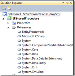 Solution EF Stored Procedures